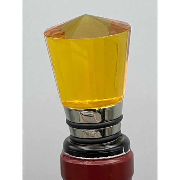 Pottery Barn Bee Wine Bottle Stoppers Enamel Amber Color Summer - Picture 14 of 16